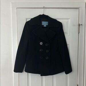 Nine West Black Women's Peacoat